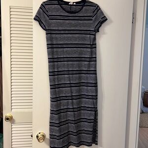 Gap navy and white striped knit dress